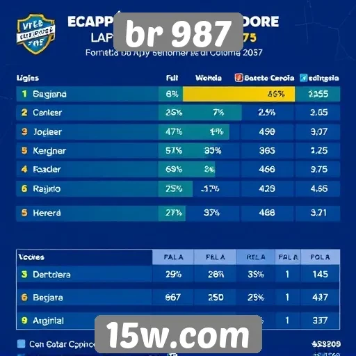 Estatísticas de jogadores ativos no br 987